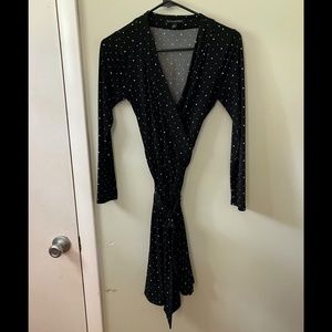Banana Republic Polka Dot Wrap Dress Size XS Petite